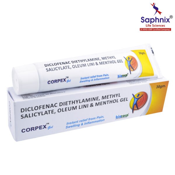 Diclofenac Diethylamine, Methyl Salicylate, Oleum Lini & Menthol Gel