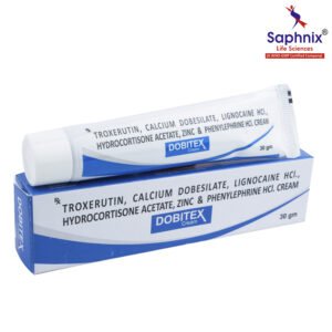 Troxerutin 2.0%, Calcium Dobesilate 0.25%, Lignocaine HCl 3.0%, Hydrocortisone Acetate 0.25%, Zinc 5.0% and Phenylephrine HCl 0.1% Cream
