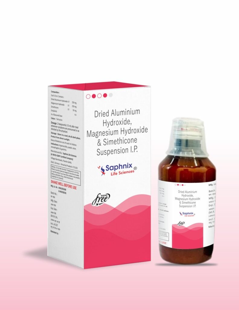 Dried Aluminium Hydroxide, Magnesium Hydroxide, and Simethicone