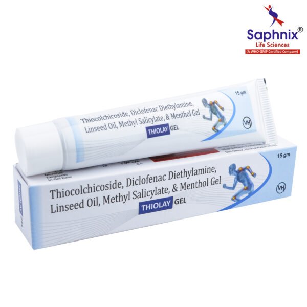 Thiocolchicoside, Diclofenac Diethylamine, Linseed Oil, Methyl Salicylate, Menthol Gel