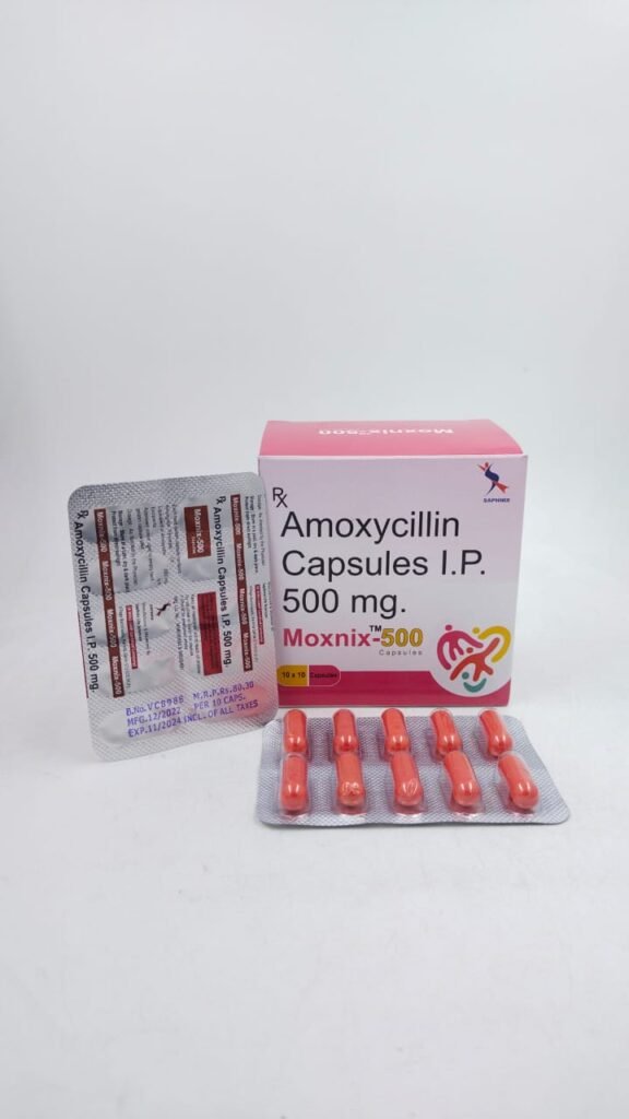 Amoxycillin Capsules I.P. 250/500 mg