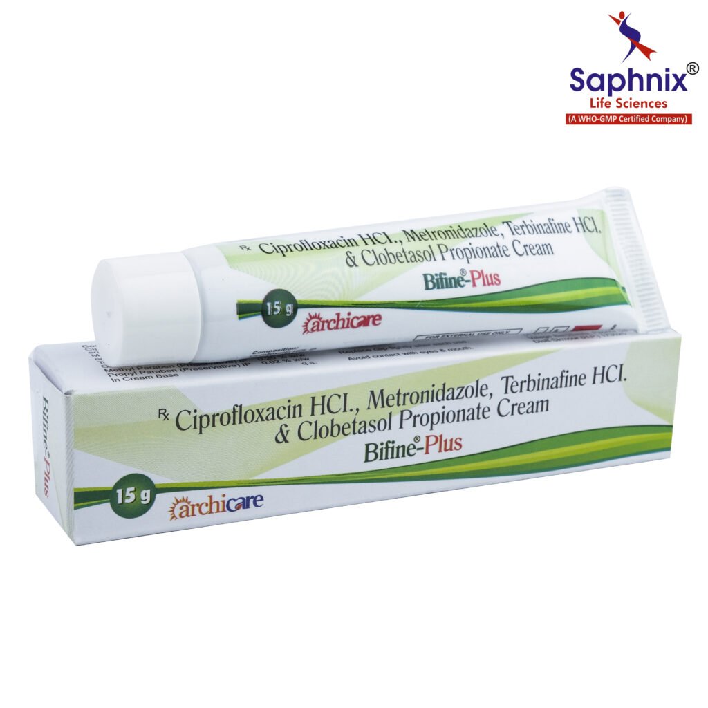 Ciprofloxacin HCL,Metronidazole,Terbinafine HCL & Clobetasol Propionate