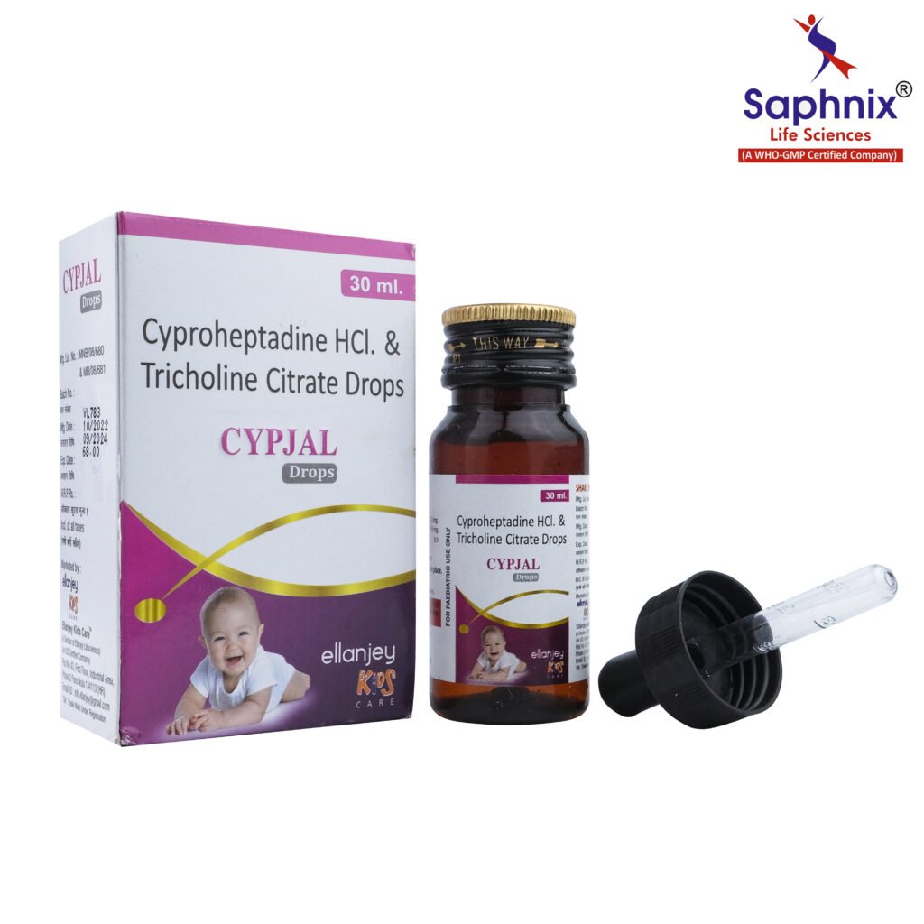 Cyproheptadine HCl 1.5 mg & Tricholine Citrate 55 mg Drops
