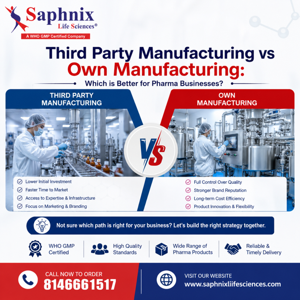 Third-Party Manufacturing vs Own Manufacturing: Which is Better for Pharma Businesses?